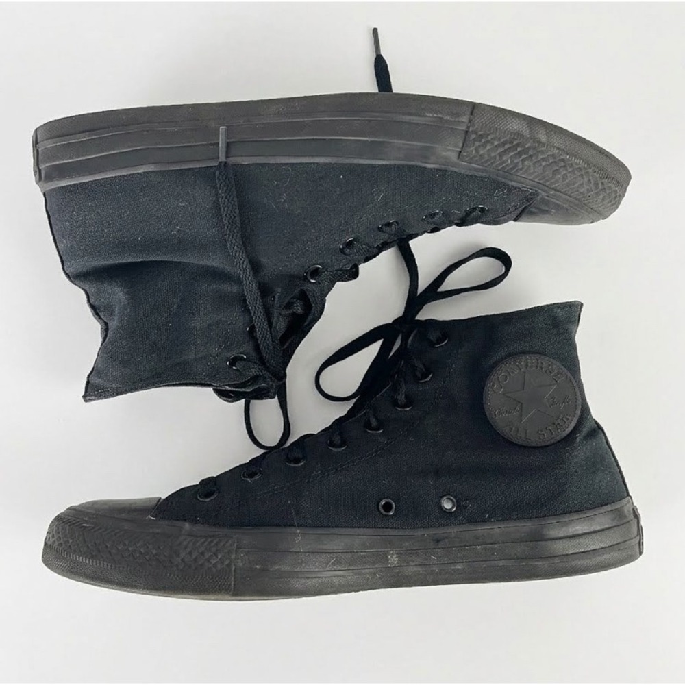 Converse Chuck Taylor All Star High Top Triple Black Sneakers Mens 11 W 13